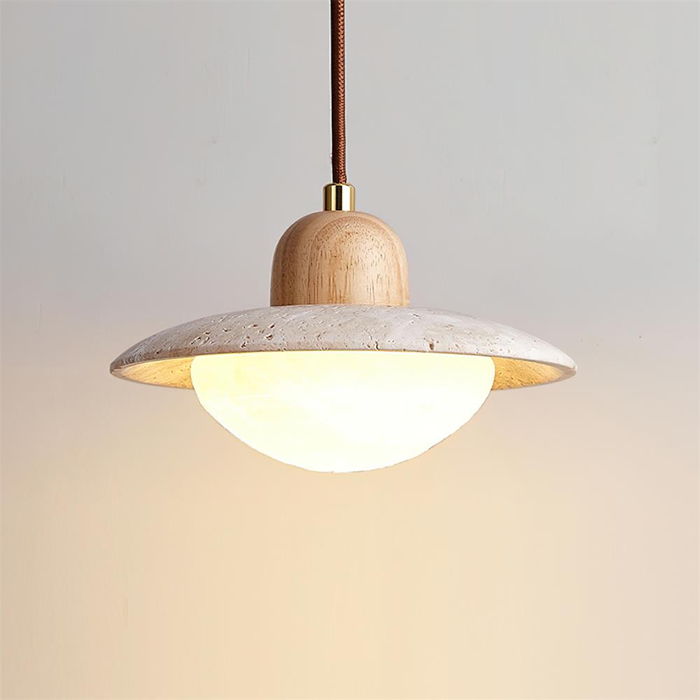 Cumberlyn Travertine Pendant Light-Moonnatur