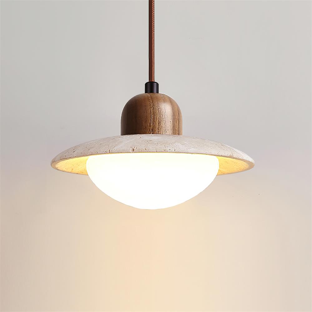 Cumberlyn Travertine Pendant Light-Moonnatur