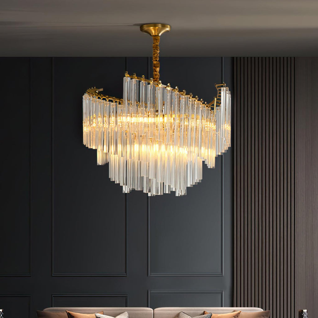 Roselle Crystal Chandelier-Moonnatur