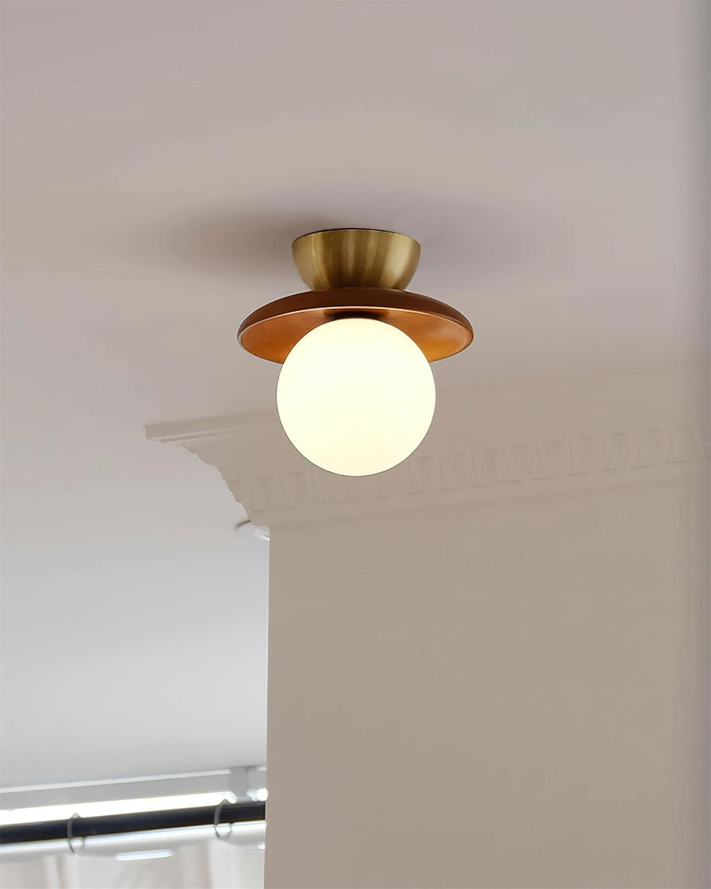 Baldenrose Glass Ceiling Light-Moonnatur