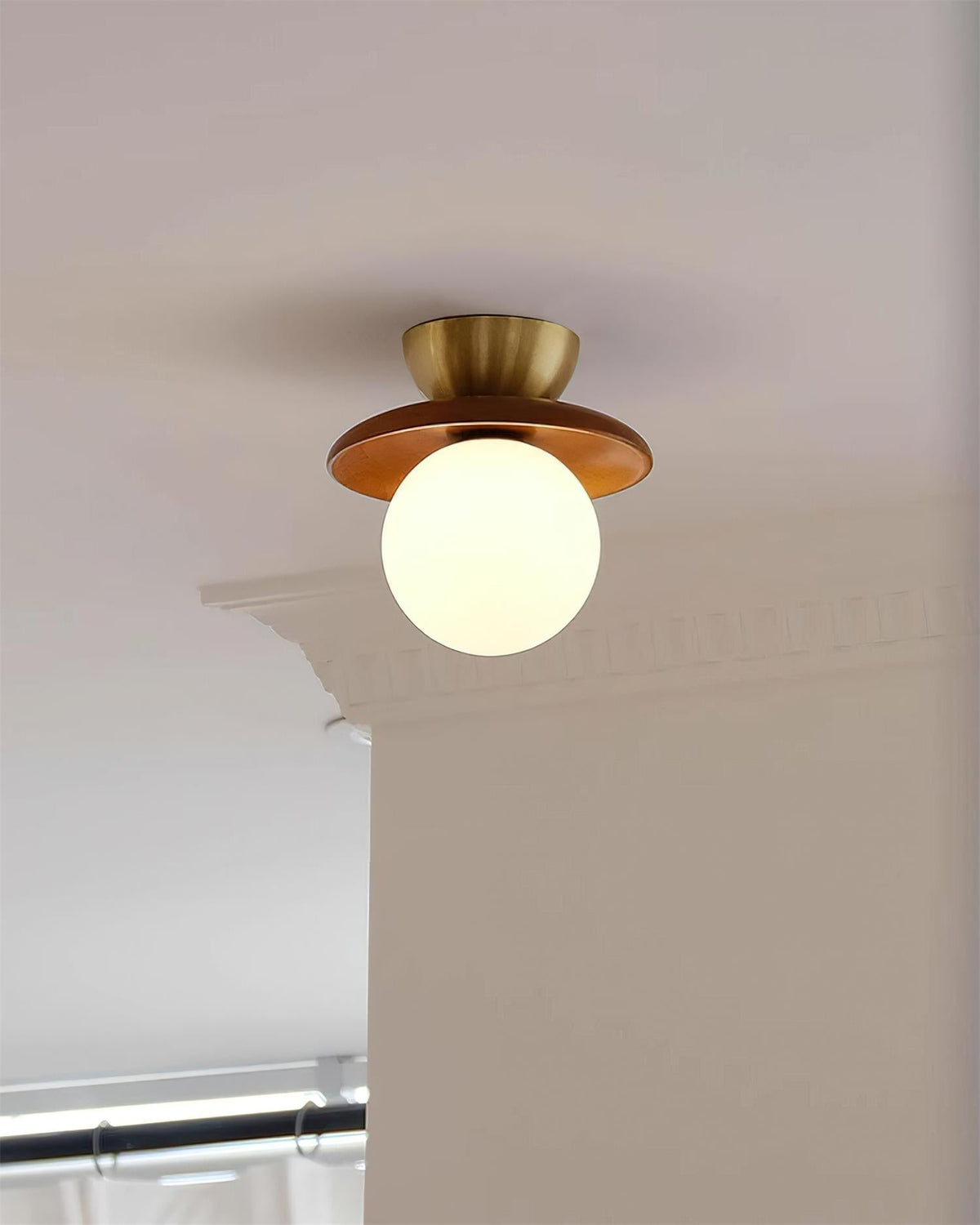 Baldenrose Glass Ceiling Light-Moonnatur
