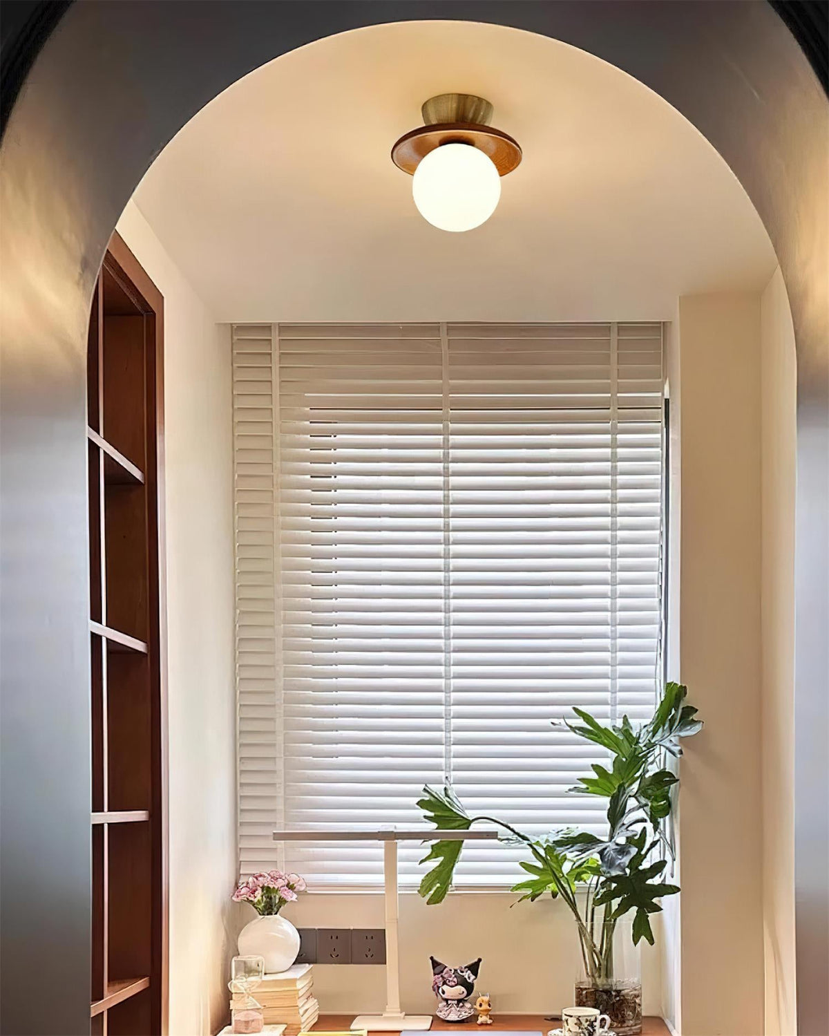 Baldenrose Glass Ceiling Light-Moonnatur