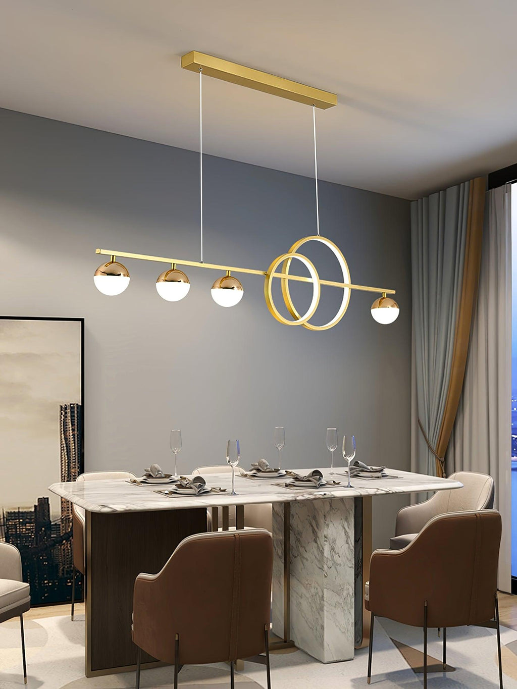 Keldelhaven Acrylic Pendant Light-Moonnatur