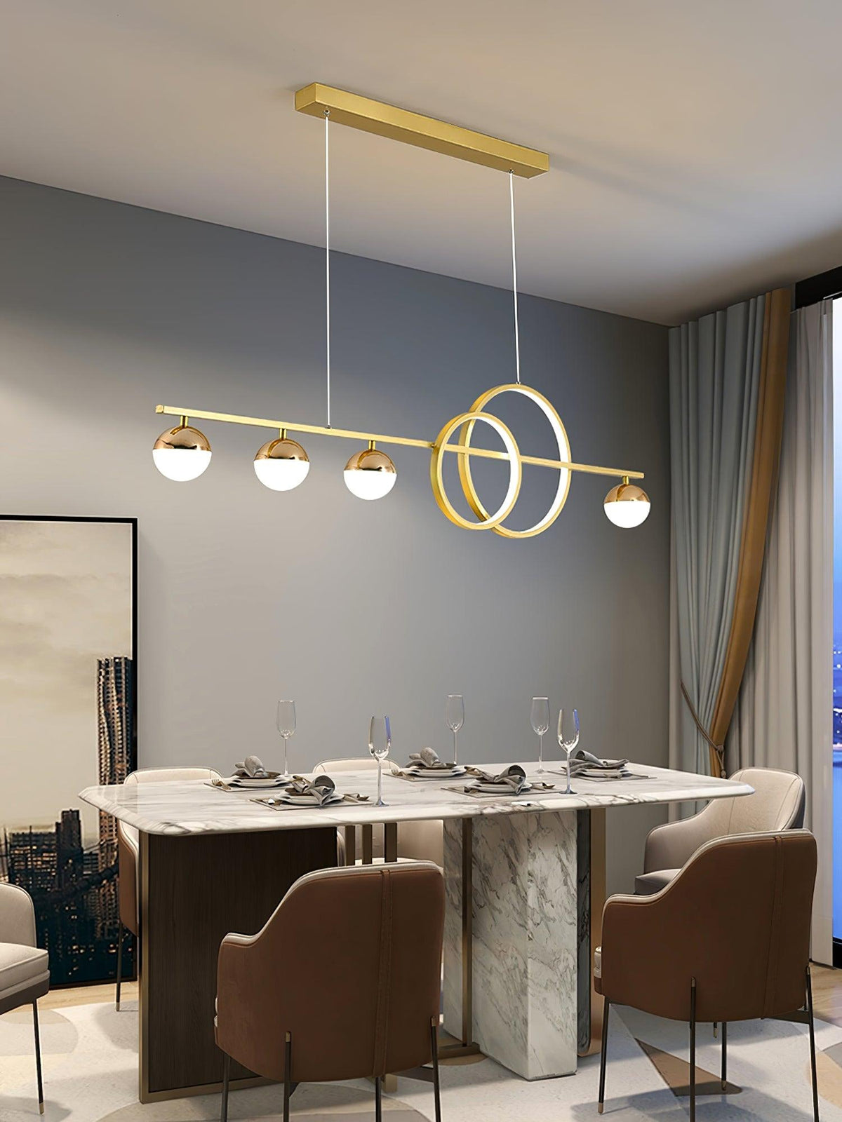 Keldelhaven Acrylic Pendant Light-Moonnatur