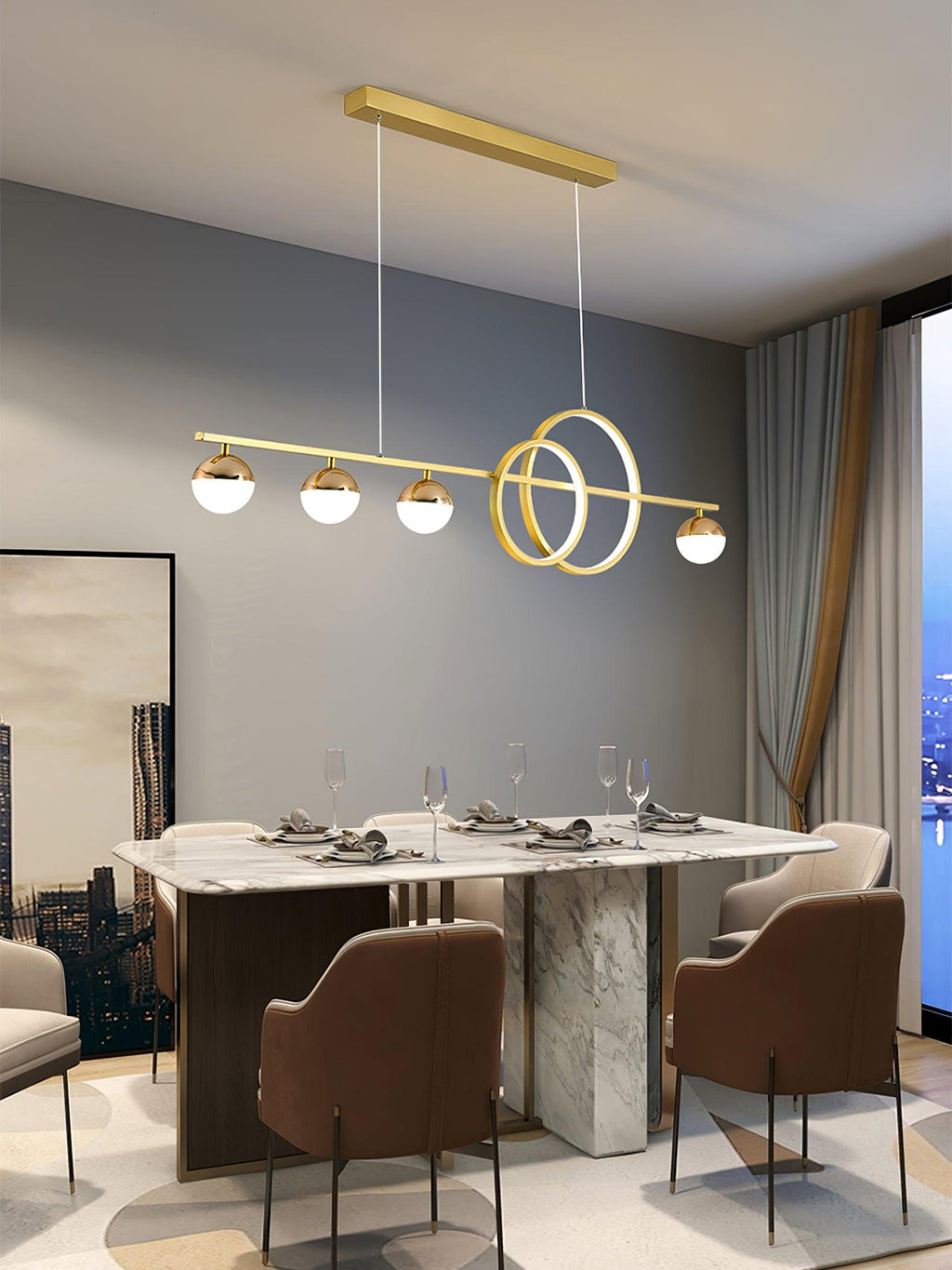 Keldelhaven Acrylic Pendant Light-Moonnatur