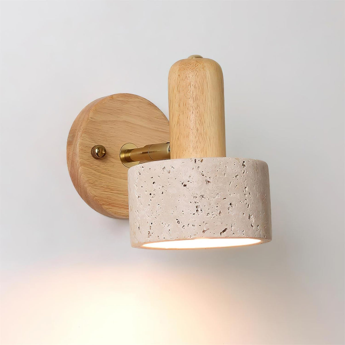 Edrenenis Travertine Wall Light-Moonnatur
