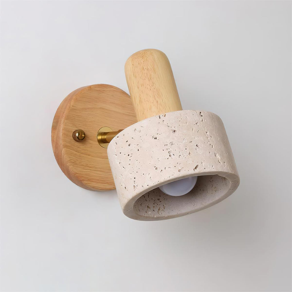Edrenenis Travertine Wall Light-Moonnatur