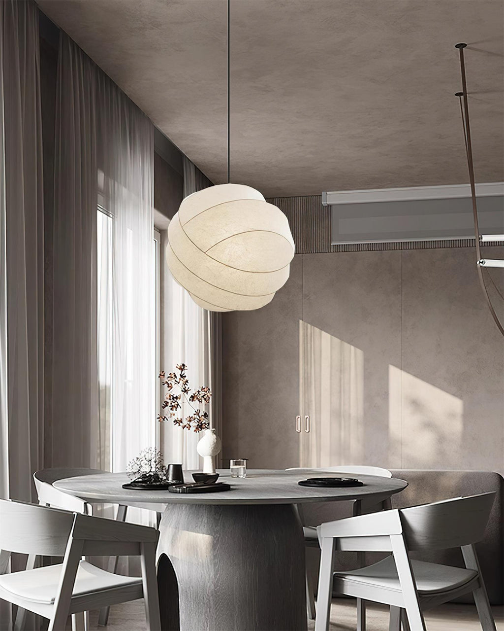 Avrenelia Silk Pendant Light-Moonnatur