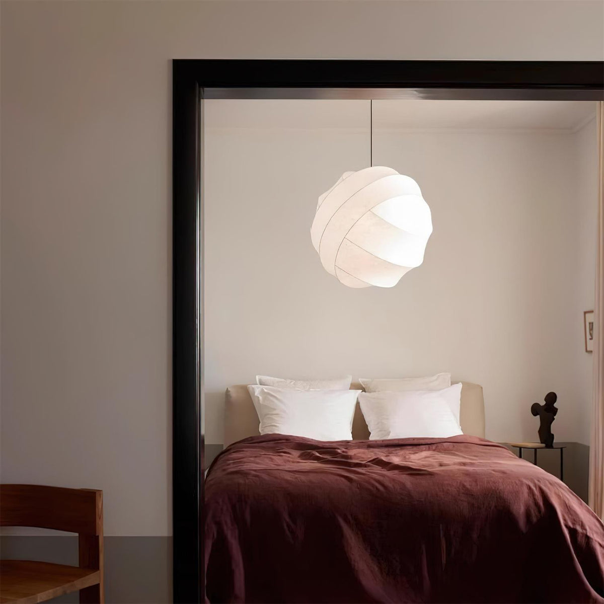 Avrenelia Silk Pendant Light-Moonnatur