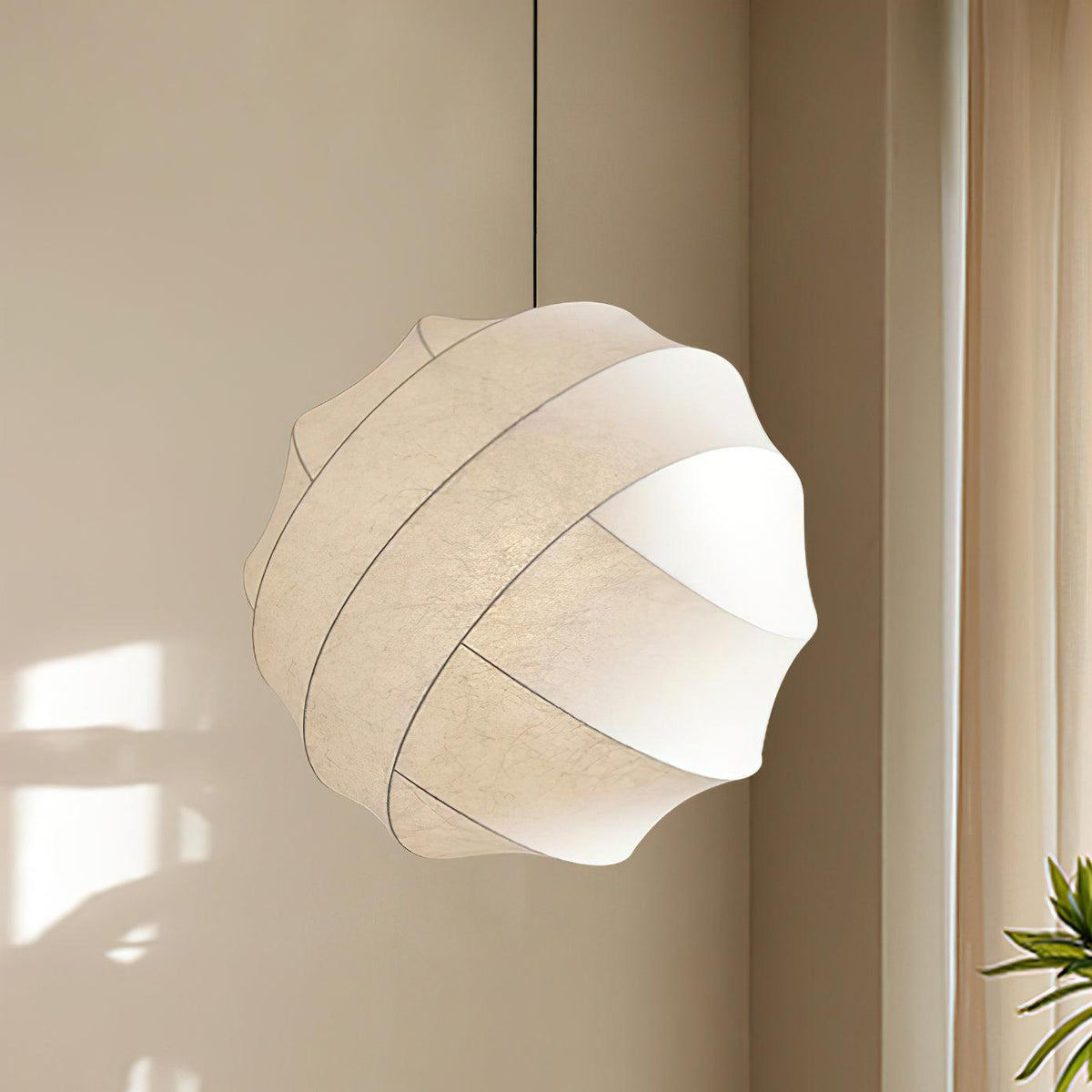 Avrenelia Silk Pendant Light-Moonnatur