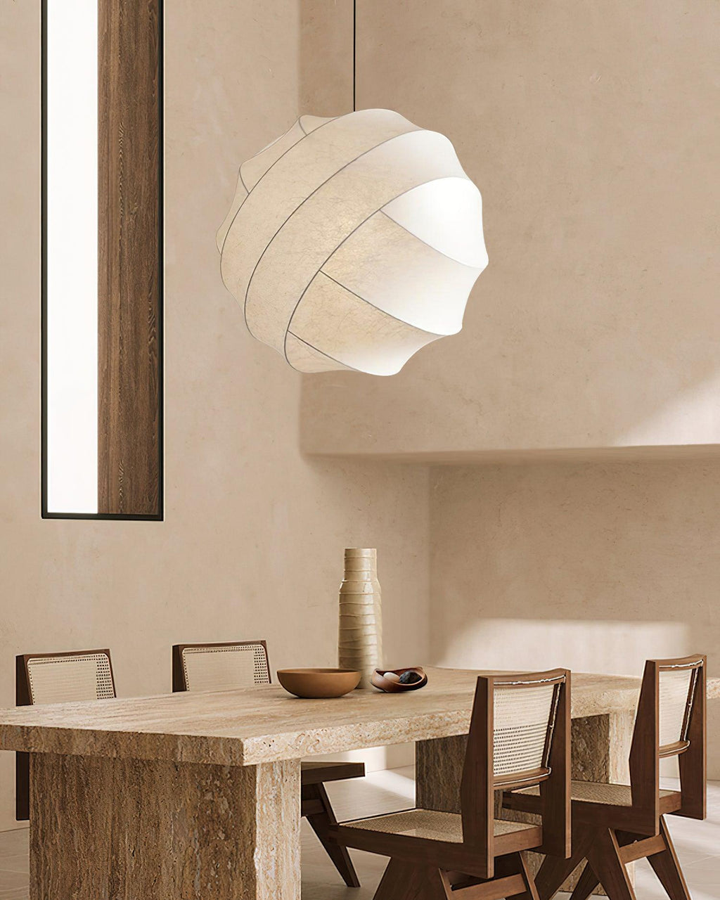 Avrenelia Silk Pendant Light-Moonnatur