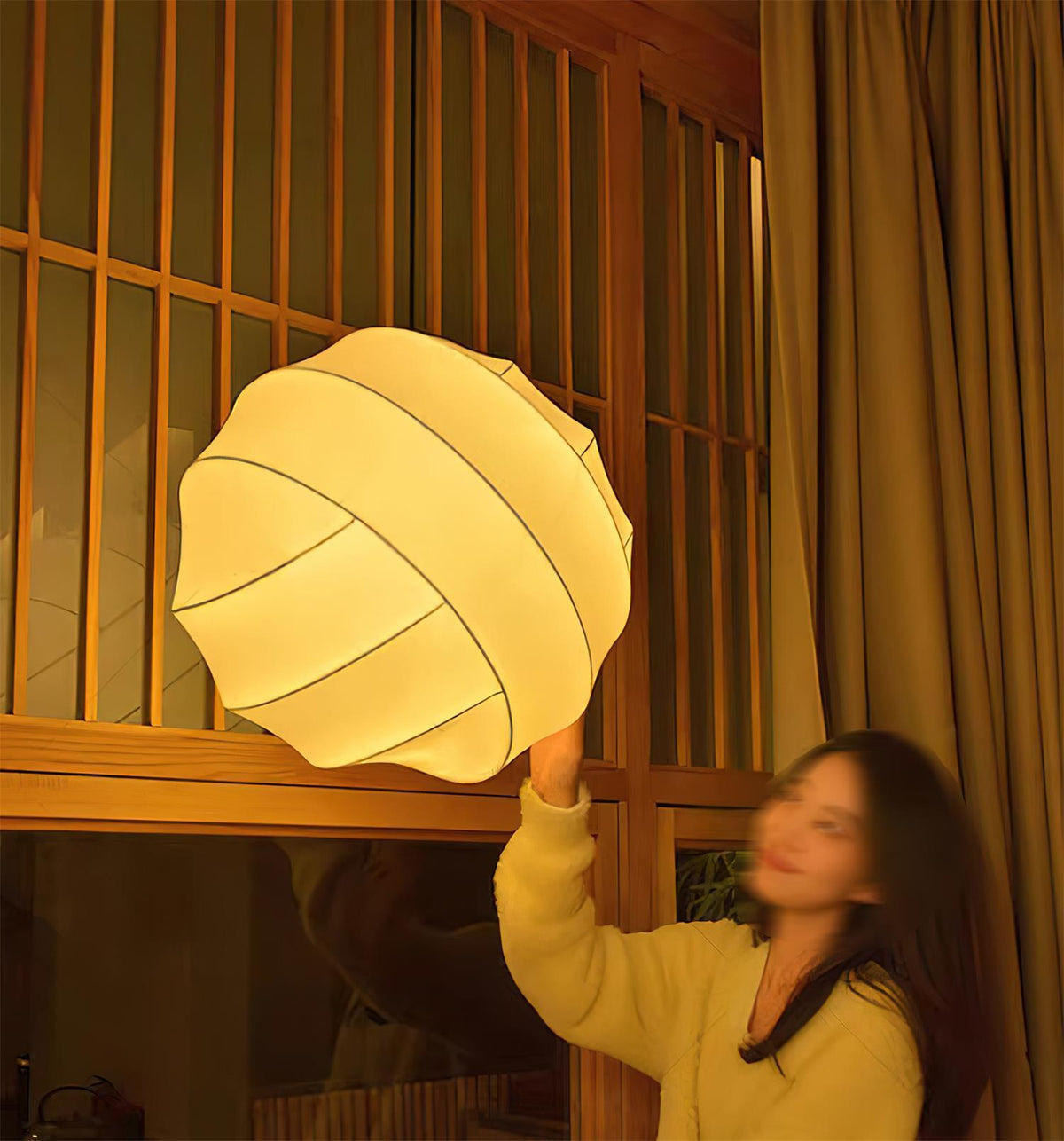 Avrenelia Silk Pendant Light-Moonnatur