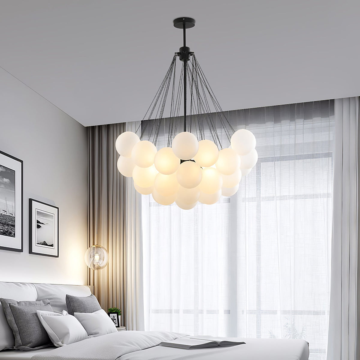 Jarvenenna Glass Chandelier-Moonnatur