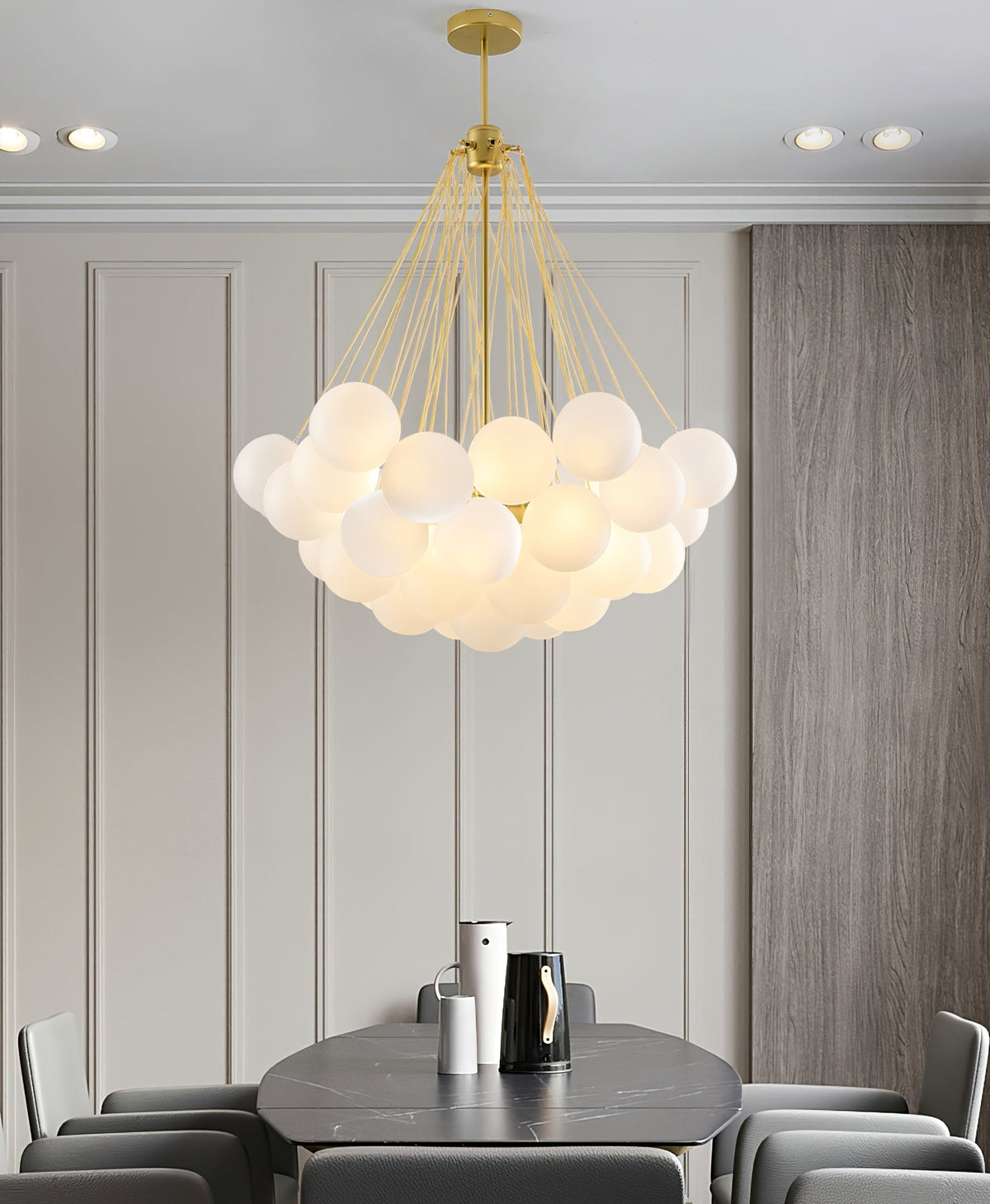 Jarvenenna Glass Chandelier-Moonnatur
