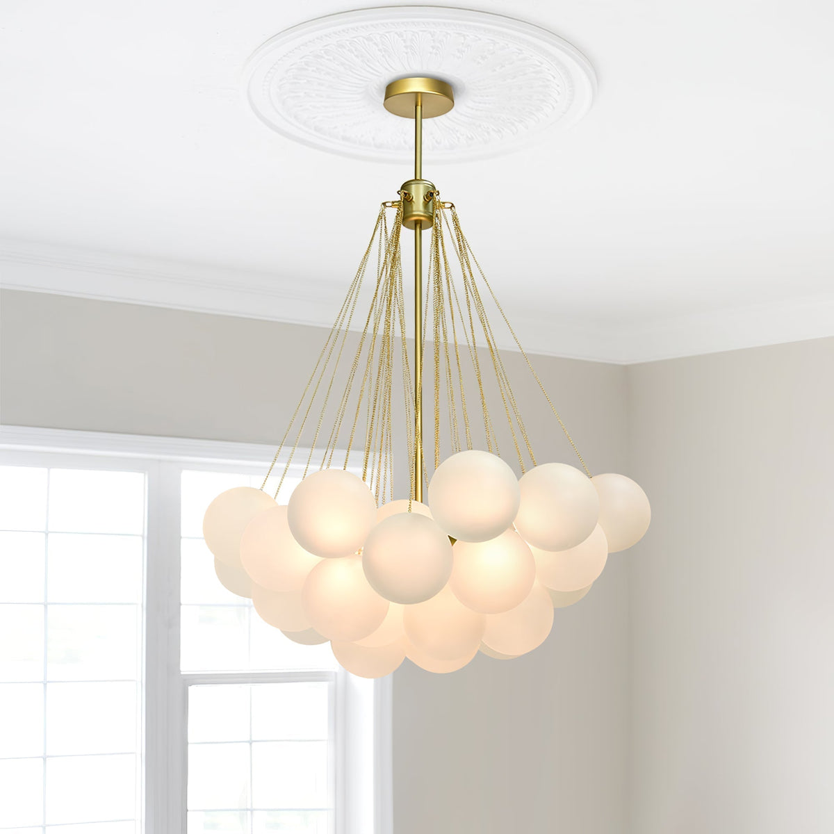 Jarvenenna Glass Chandelier-Moonnatur