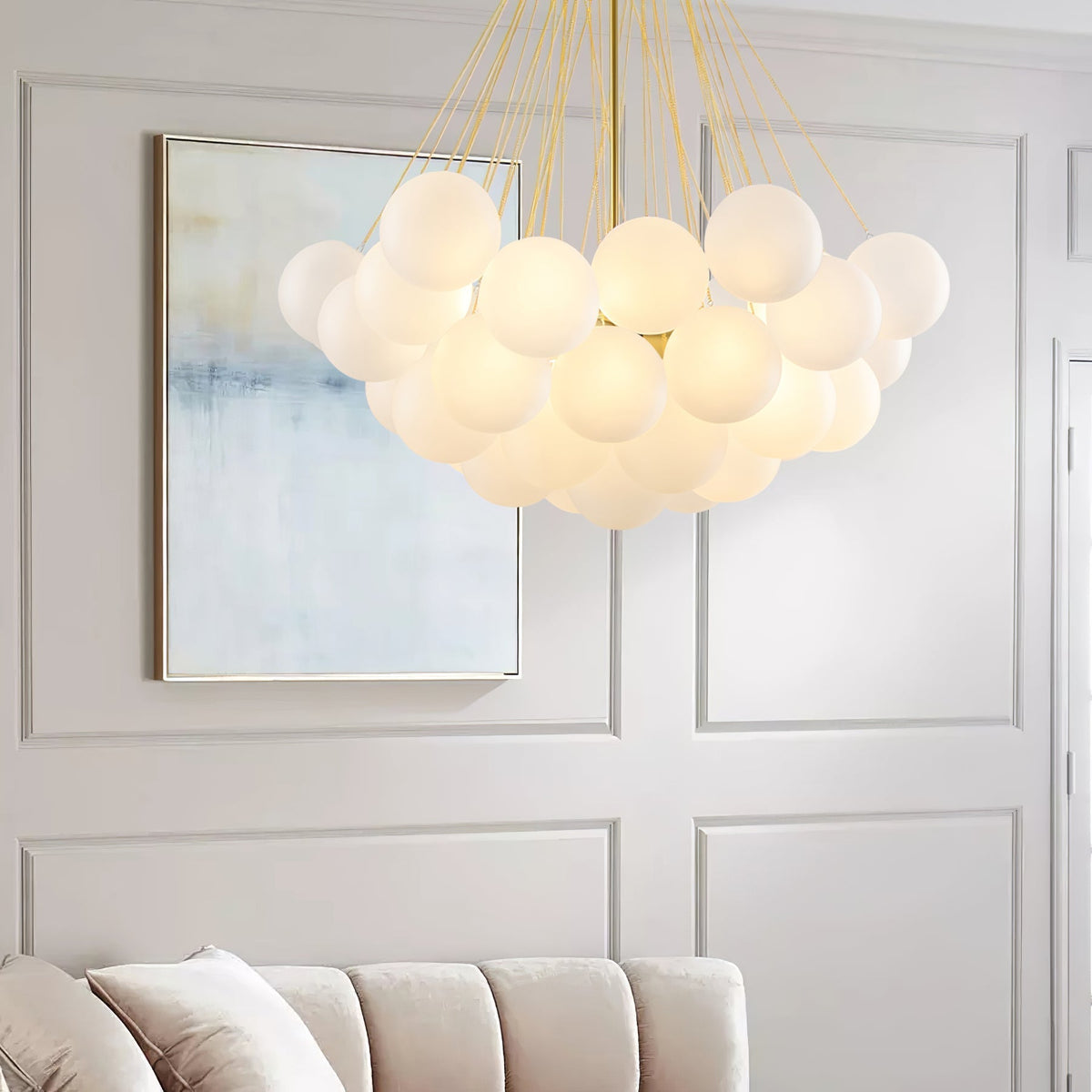 Orenmoss Glass Chandelier-Moonnatur