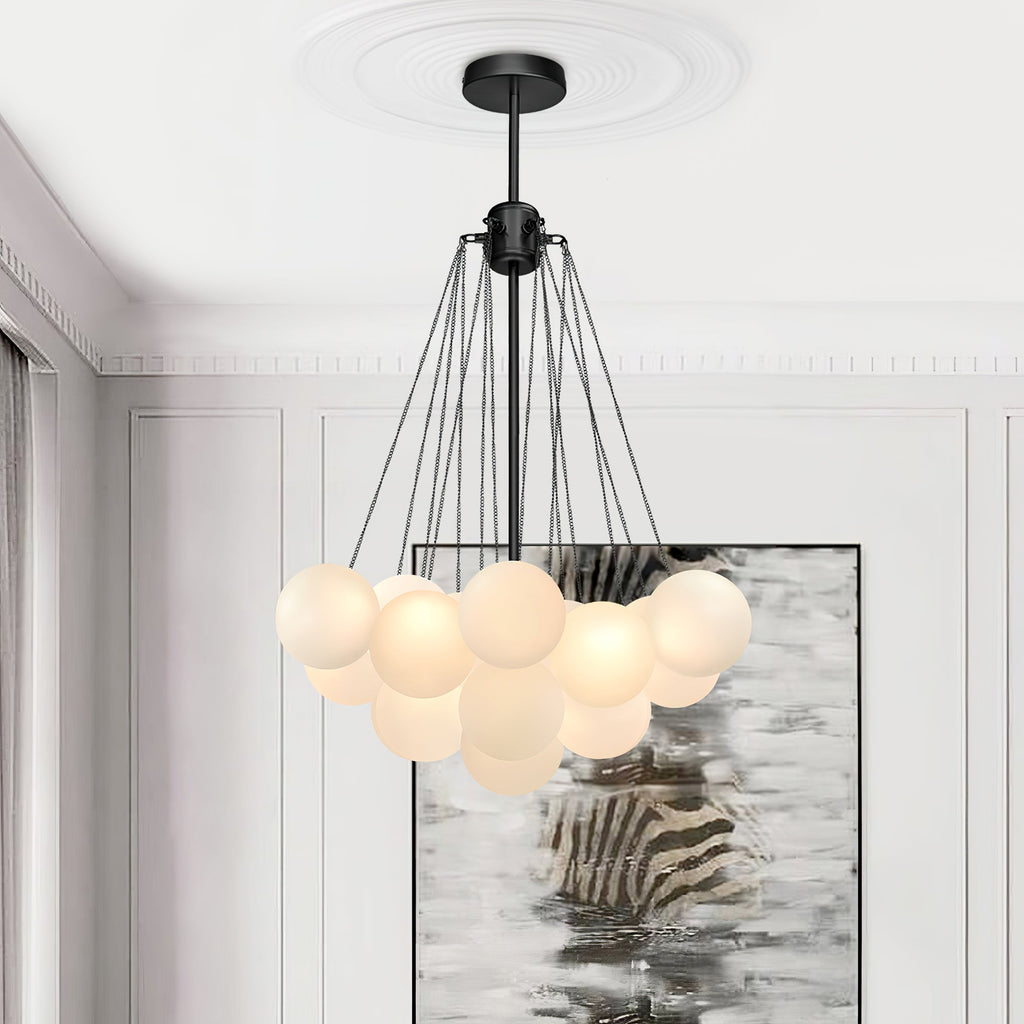 Jarvenenna Glass Chandelier-Moonnatur