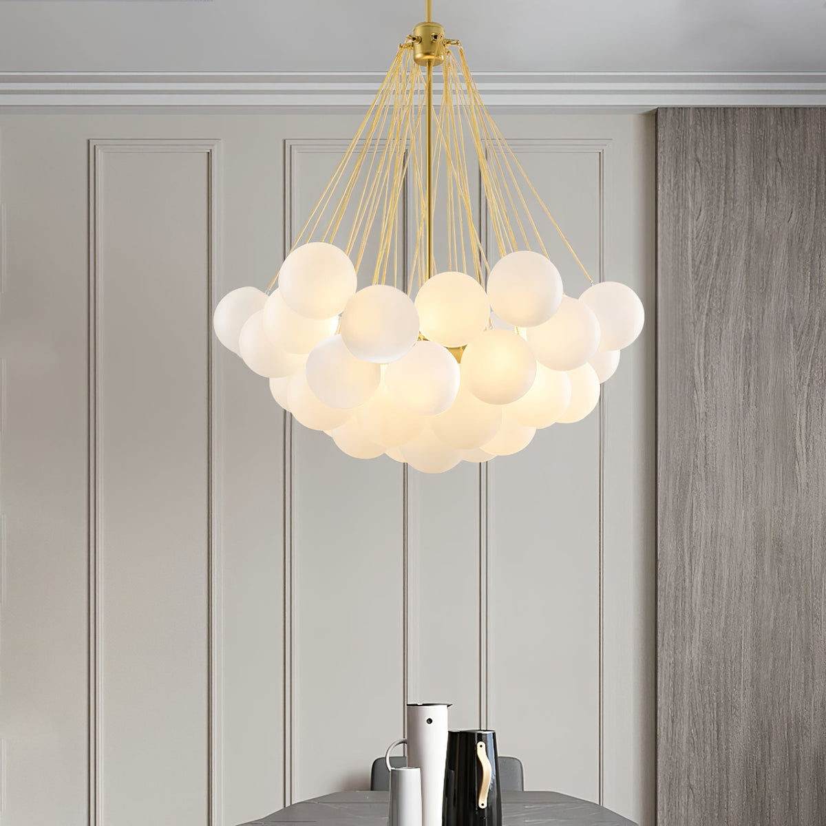 Orenmoss Glass Chandelier-Moonnatur