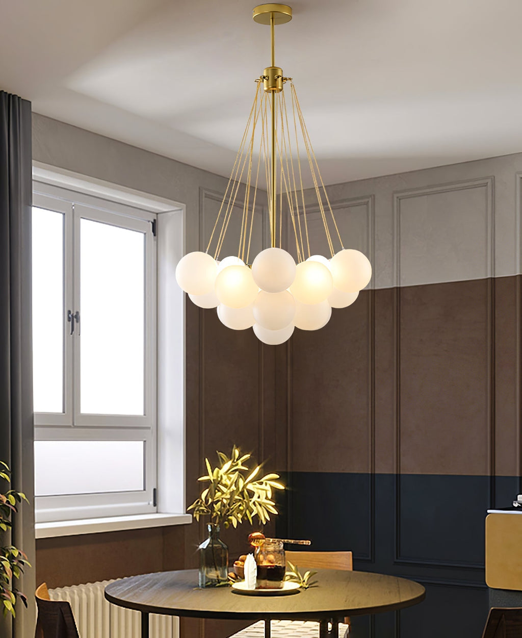Jarvenenna Glass Chandelier-Moonnatur