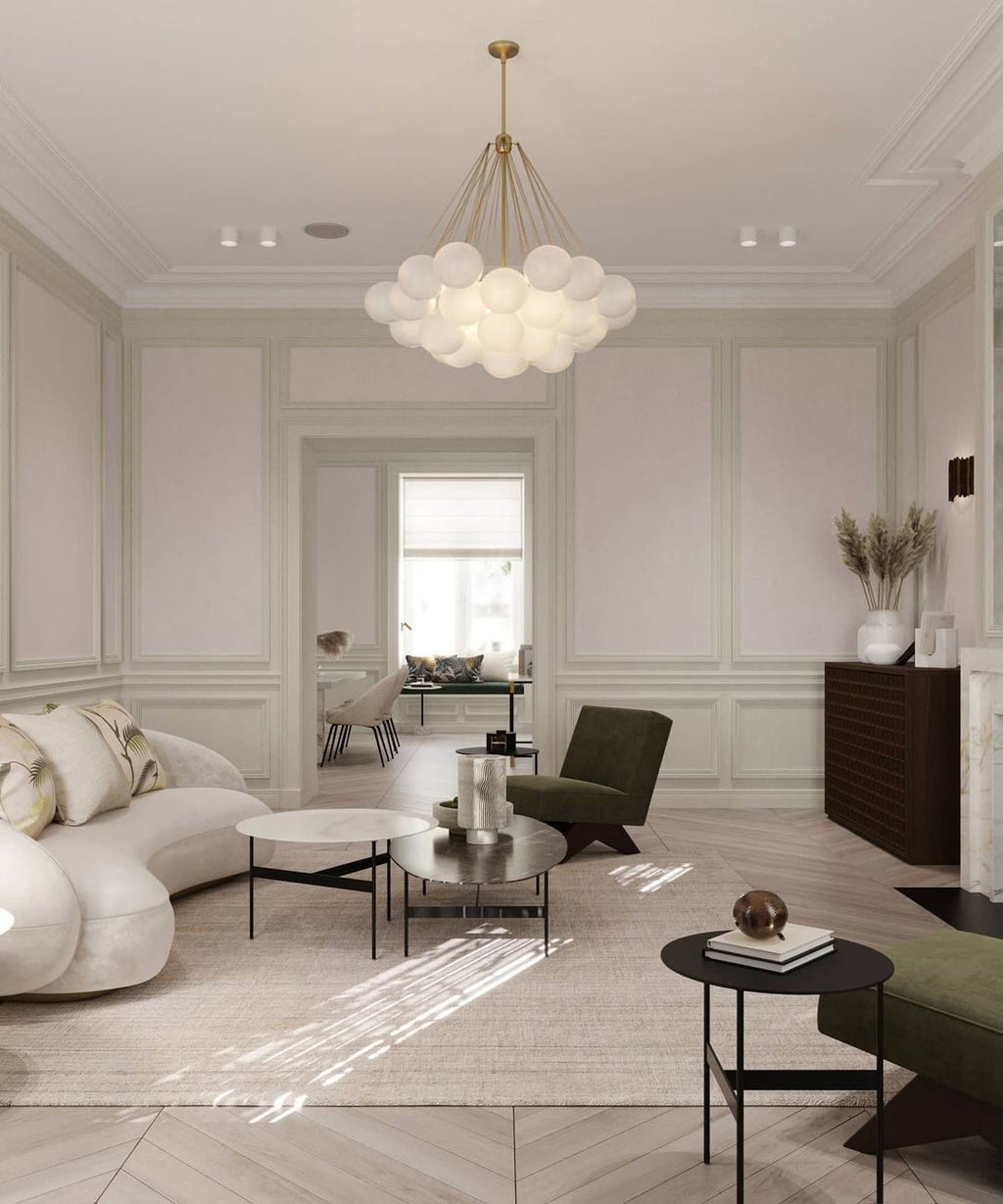 Jarvenenna Glass Chandelier-Moonnatur