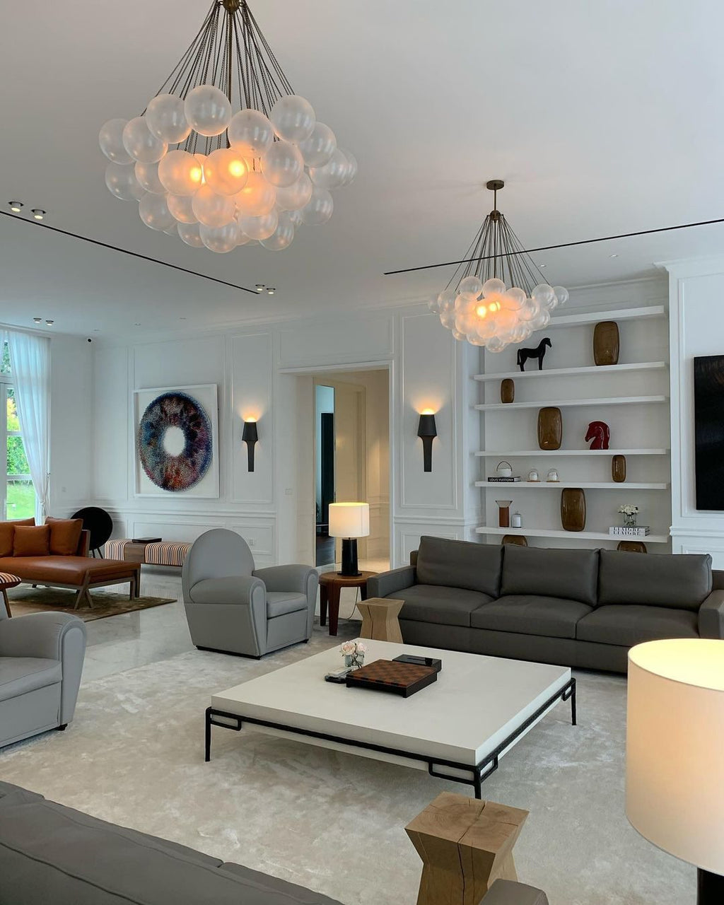 Jarvenenna Glass Chandelier-Moonnatur