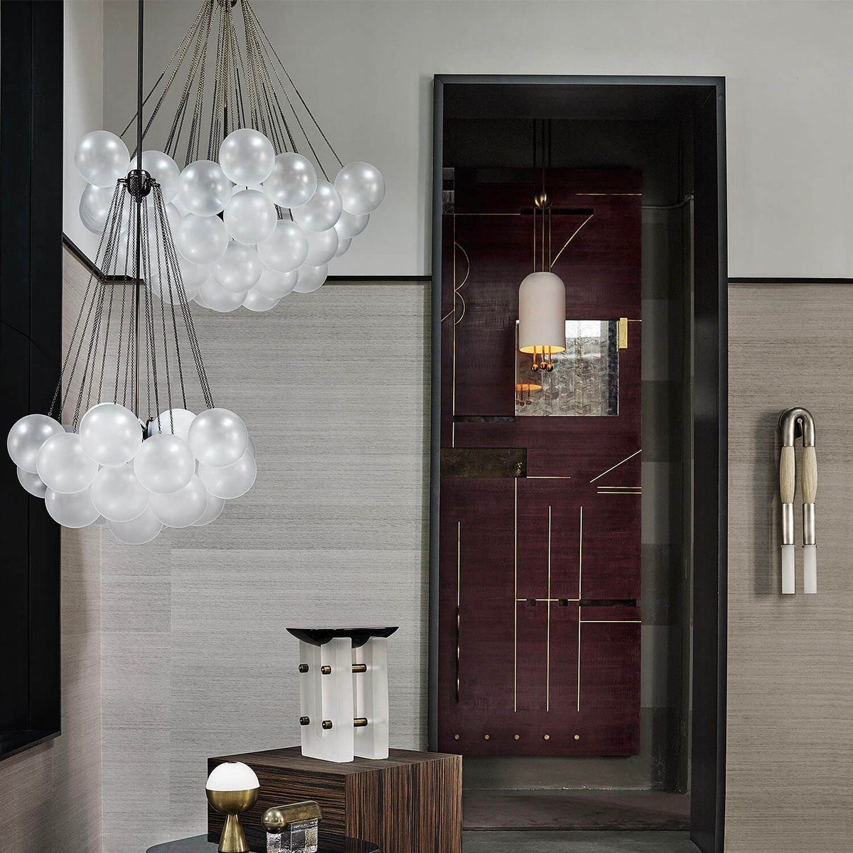 Jarvenenna Glass Chandelier-Moonnatur