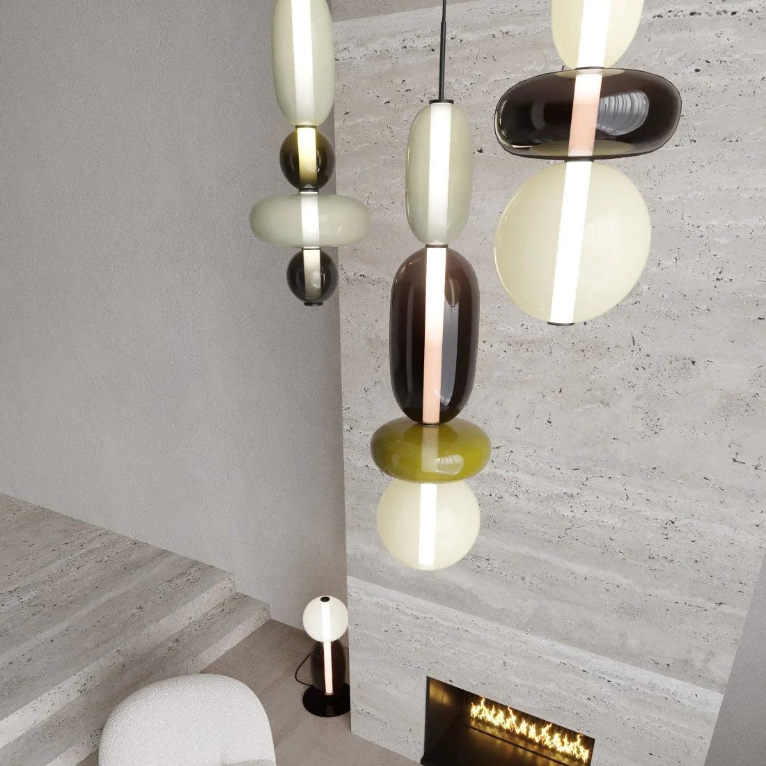 Hresalia Glass Pendant Light-Moonnatur