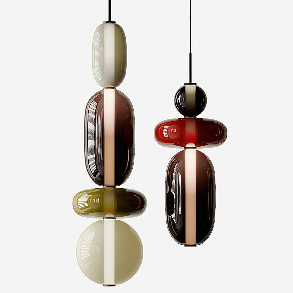 Hresalia Glass Pendant Light-Moonnatur