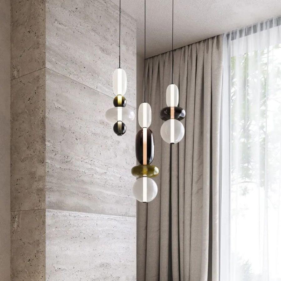 Hresalia Glass Pendant Light-Moonnatur