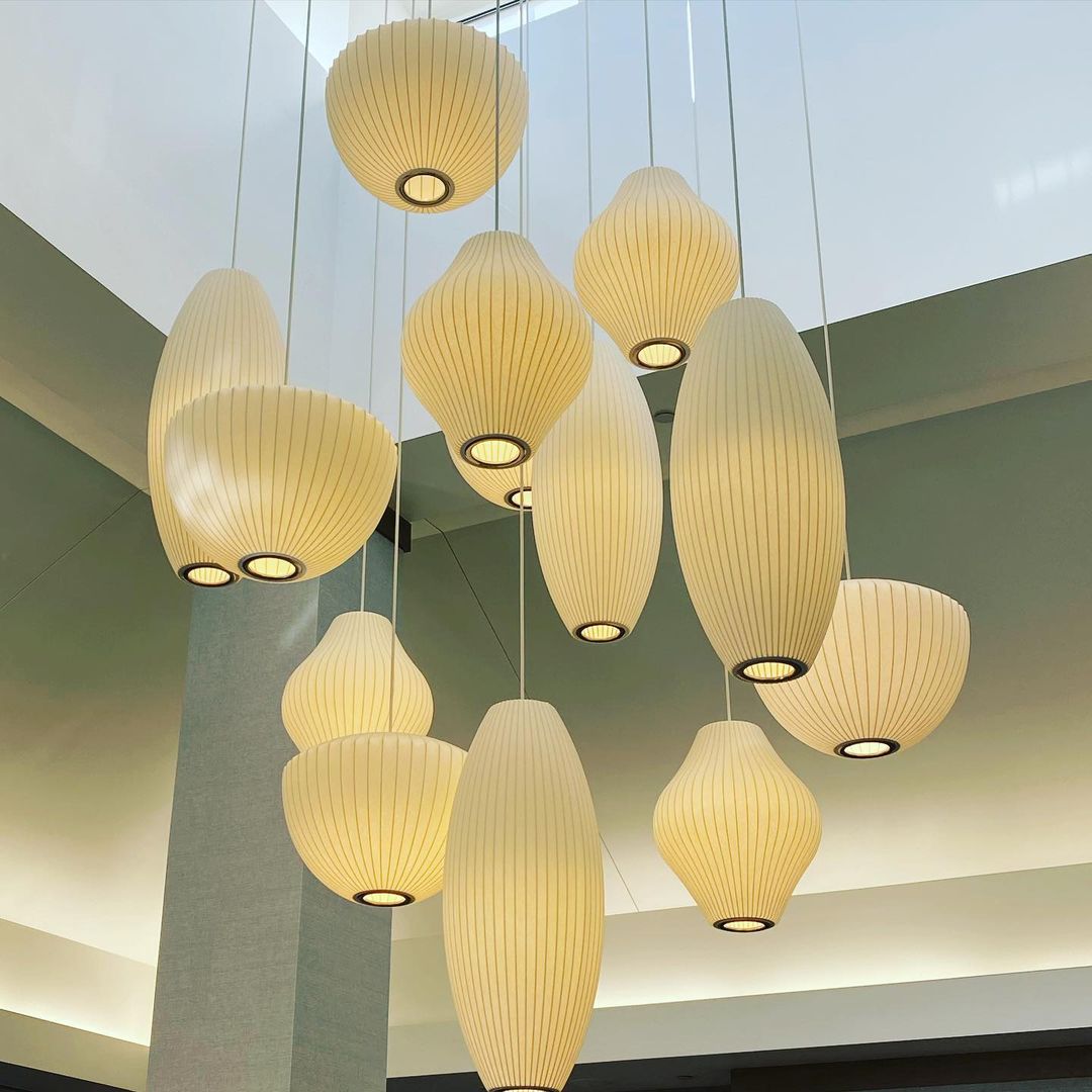 Cedrlyn Faux Silk Pendant Light-Moonnatur