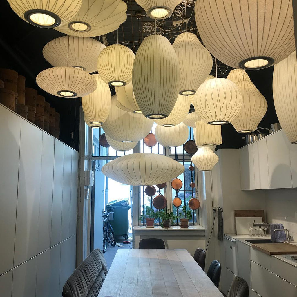 Rinelle Silk Pendant Lamp-Moonnatur