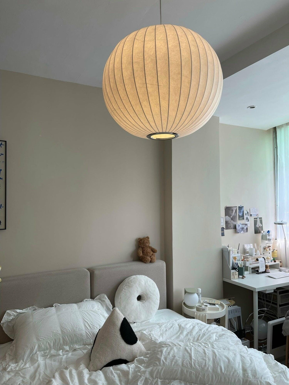 Rinelle Silk Pendant Lamp-Moonnatur