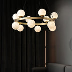 Morvenune Glass Chandelier-Moonnatur