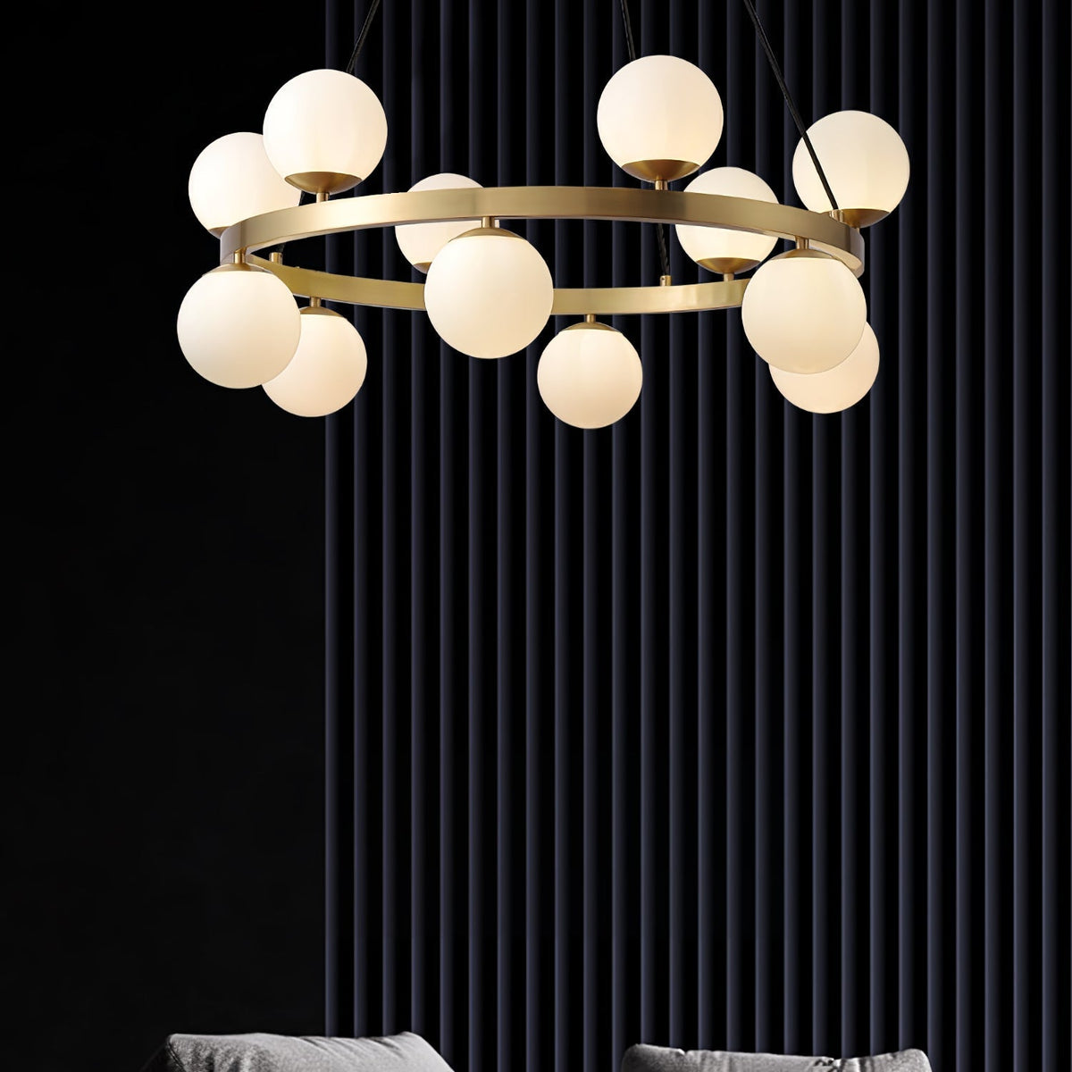 Morvenune Glass Chandelier-Moonnatur