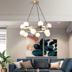 Morvenune Glass Chandelier-Moonnatur