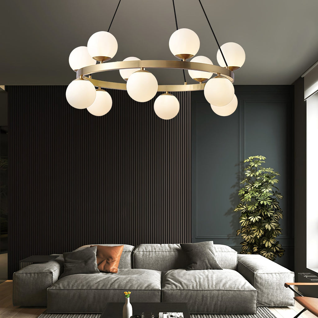 Morvenune Glass Chandelier-Moonnatur