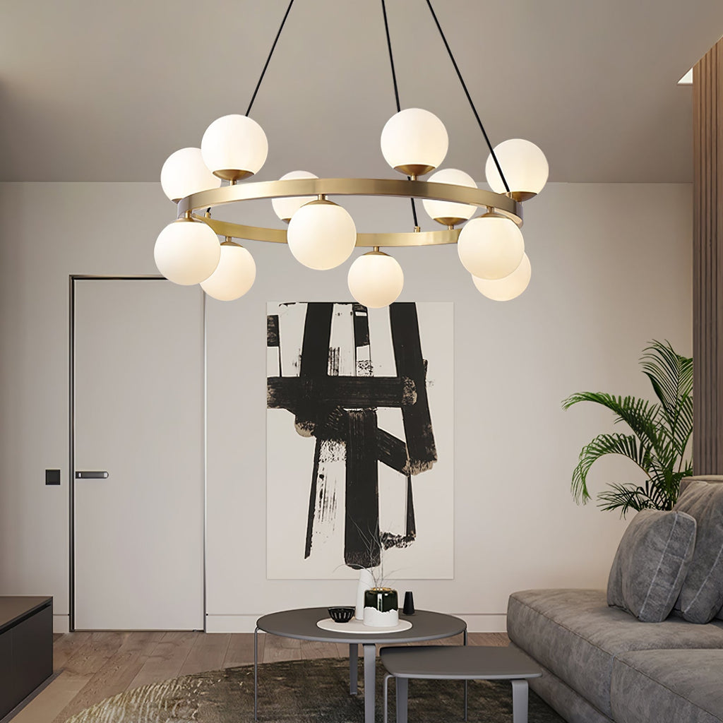 Morvenune Glass Chandelier-Moonnatur