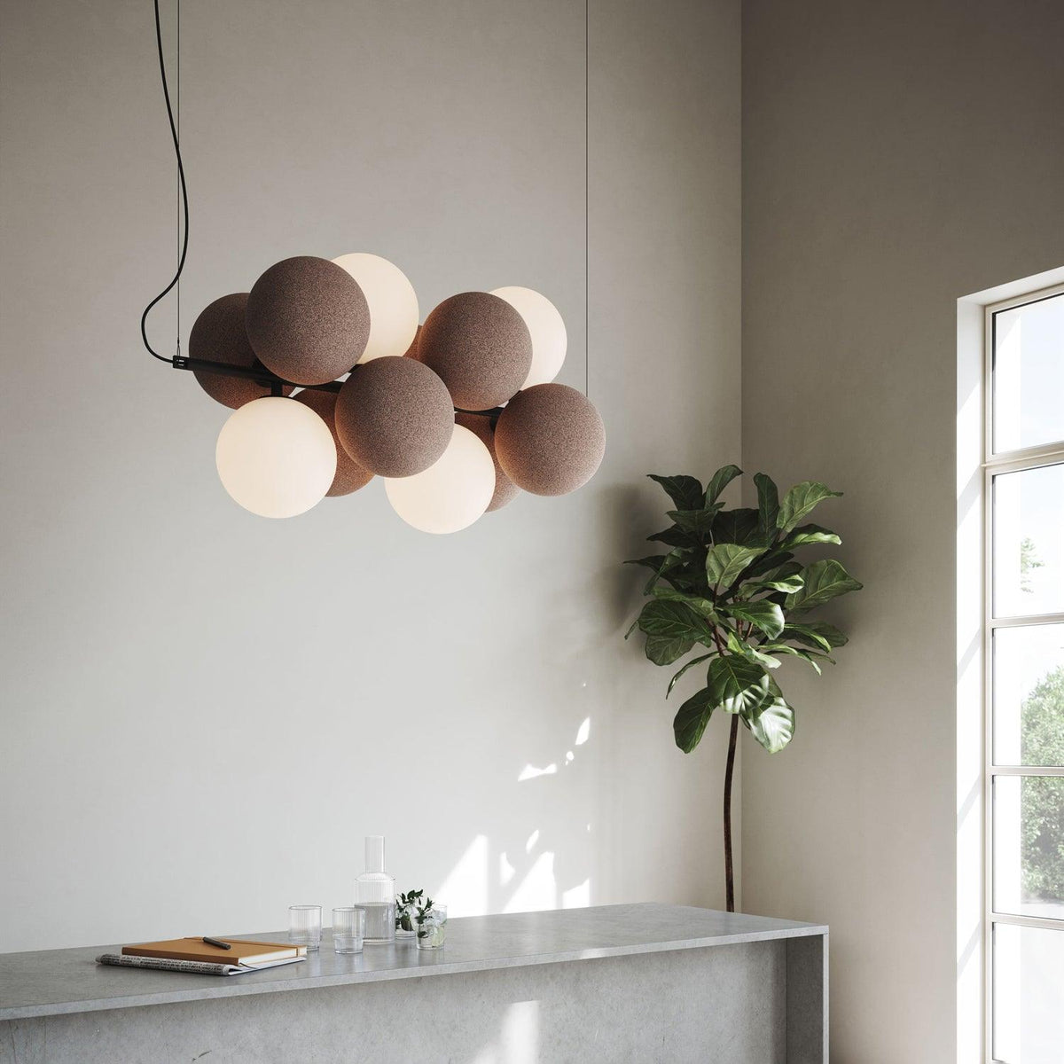 Qunara Metal Pendant Lamp-Moonnatur