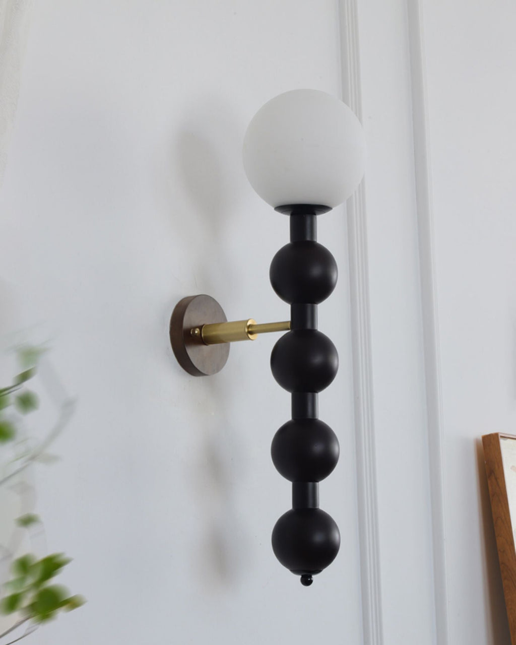 Ansellyn Glass Wall Light-Moonnatur