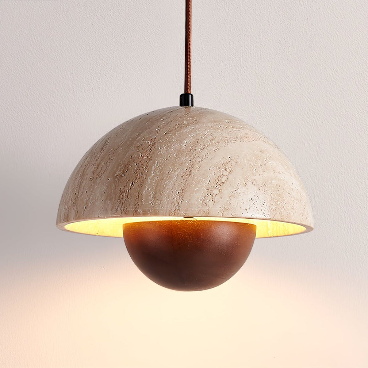 Oakenenna Travertine Pendant Light-Moonnatur
