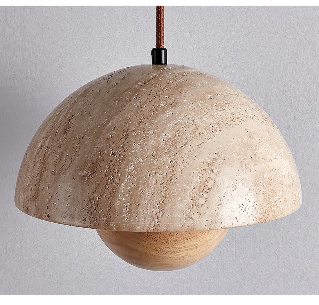 Oakenenna Travertine Pendant Light-Moonnatur