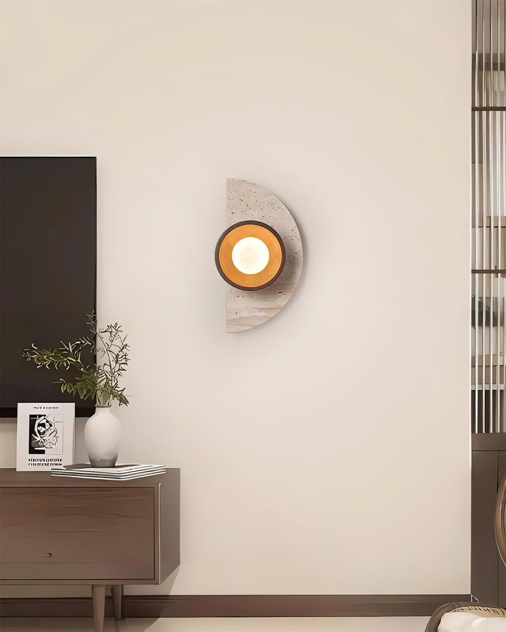 Urenhaven Travertine Wall Light-Moonnatur