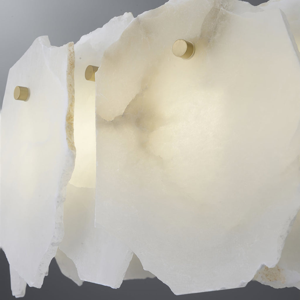 Woldendale Alabaster Chandelier-Moonnatur