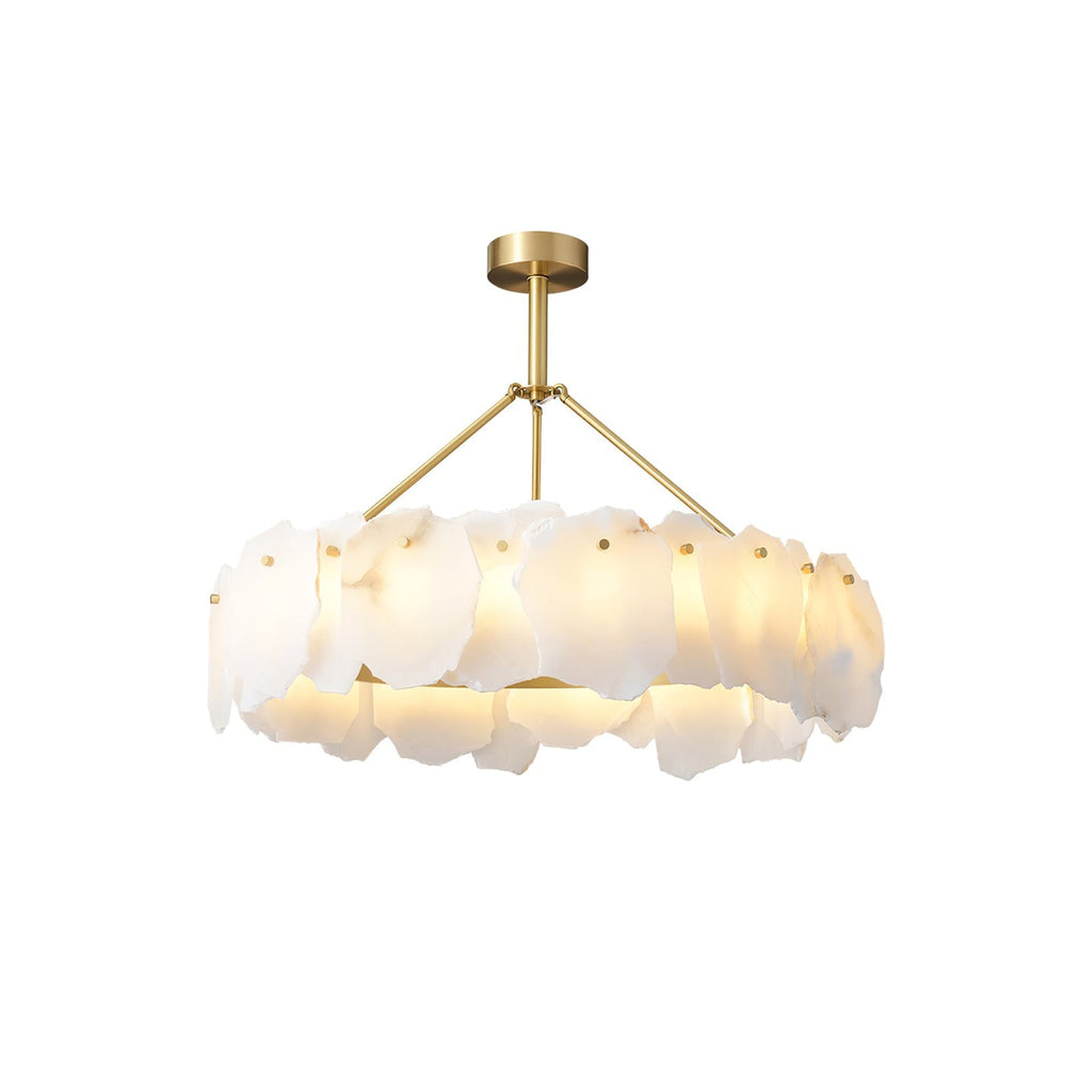 Woldendale Alabaster Chandelier-Moonnatur