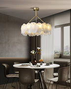 Woldendale Alabaster Chandelier-Moonnatur