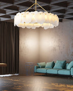 Woldendale Alabaster Chandelier-Moonnatur