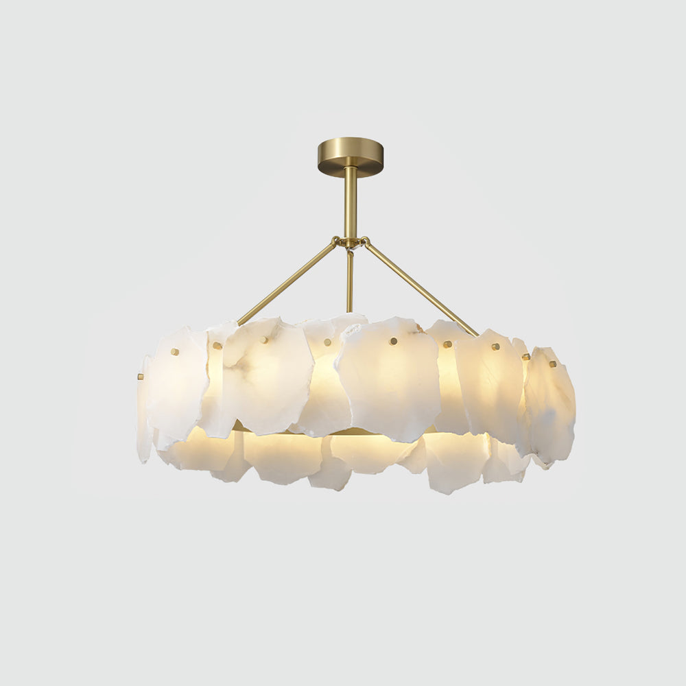 Woldendale Alabaster Chandelier-Moonnatur