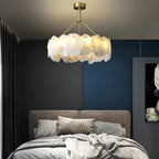 Woldendale Alabaster Chandelier-Moonnatur