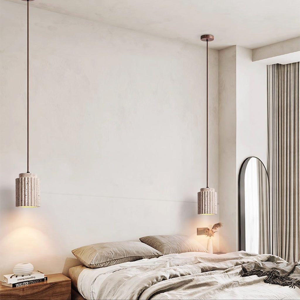 Veyrenmere Travertine Pendant Light-Moonnatur