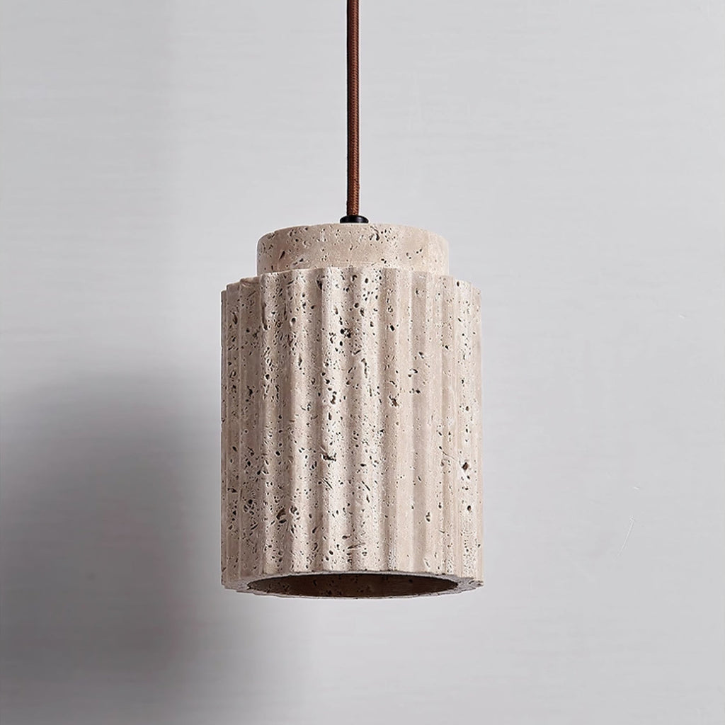 Veyrenmere Travertine Pendant Light-Moonnatur